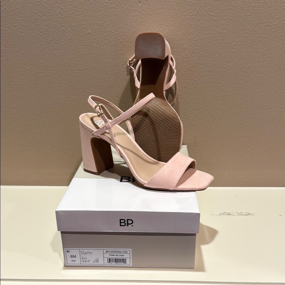 BP Women's Blush Block Heel Sandals